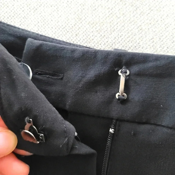 Scott Taylor Black Wide Leg Dress Pant Size 12 - Picture 3 of 5